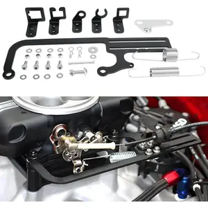 304147   EZ EFI Cable Mount Kit Carburetor Throttle Cable Mount for GM 700R4 transfer Black,Automatic Transmission TV Cables Transmissions Throttle Bracket