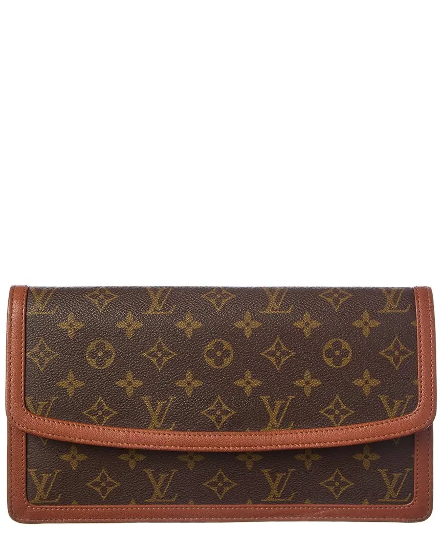 Louis Vuitton Brown Monogram Coated Canvas Pochette Dame GM (Authentic Pre-Loved)