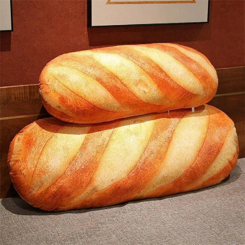 Bread Shaped Throw Pillow, 1 Count Creative Soft Comfortable Cushion, Decorative Cushion for Home Sofa Bed, Gift for Boyfriend & Girlfriend