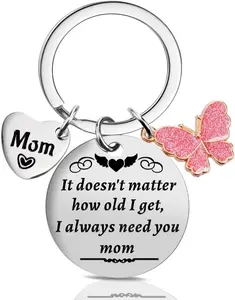 Mothers Day Gifts for Mom from Daughter Son,Funny Birthday Mom Gifts for Wife, Christmas Small Stocking Stuffers Keychain