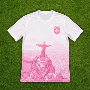 Brazil Pink Concept Soccer Jersey, Custom Soccer Jersey Gifts