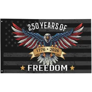 250 Years America Flag – 3x5 FT US 250th Anniversary Flags 1776-2026 Merchandise Banner – 250 Anniversary USA Flag with Grommets – Outdoor Patriotic Yard Decor