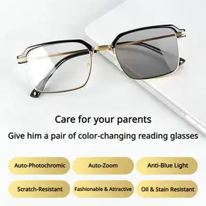 Auto-Adjusting HD Reading Glasses-Anti-Blue Light, UV Protection | Perfect for Work, Travel & Everyday Comfort