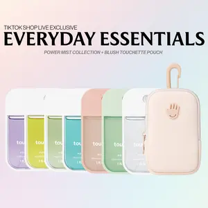 Touchland Everyday Essentials Power Mist Collection + Blush Touchette Pouch Touchland Everyday Essentials Power Mist Collection + Blush Touchette Pouch