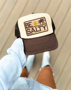 Be Salty Unisex Brown & Tan Unisex Foam Trucker Hat
