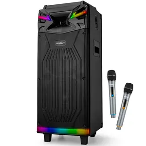 Karaoke Machine for Adults, 10" Woofer Portable PASystem, Bluetooth Speaker with 2 WirelessMicrophones