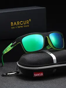BARCURMen's Fashion Casual Polarized Sunglasses, PC Material, Brand Packaging, Perfect for Vacation Golf Street Photography Gift