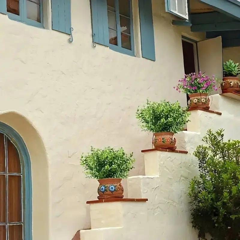 20-Piece Set UV Resistant Artificial Boxwood Shrubs and Trees for Outdoor & Indoor Weddings Decorations