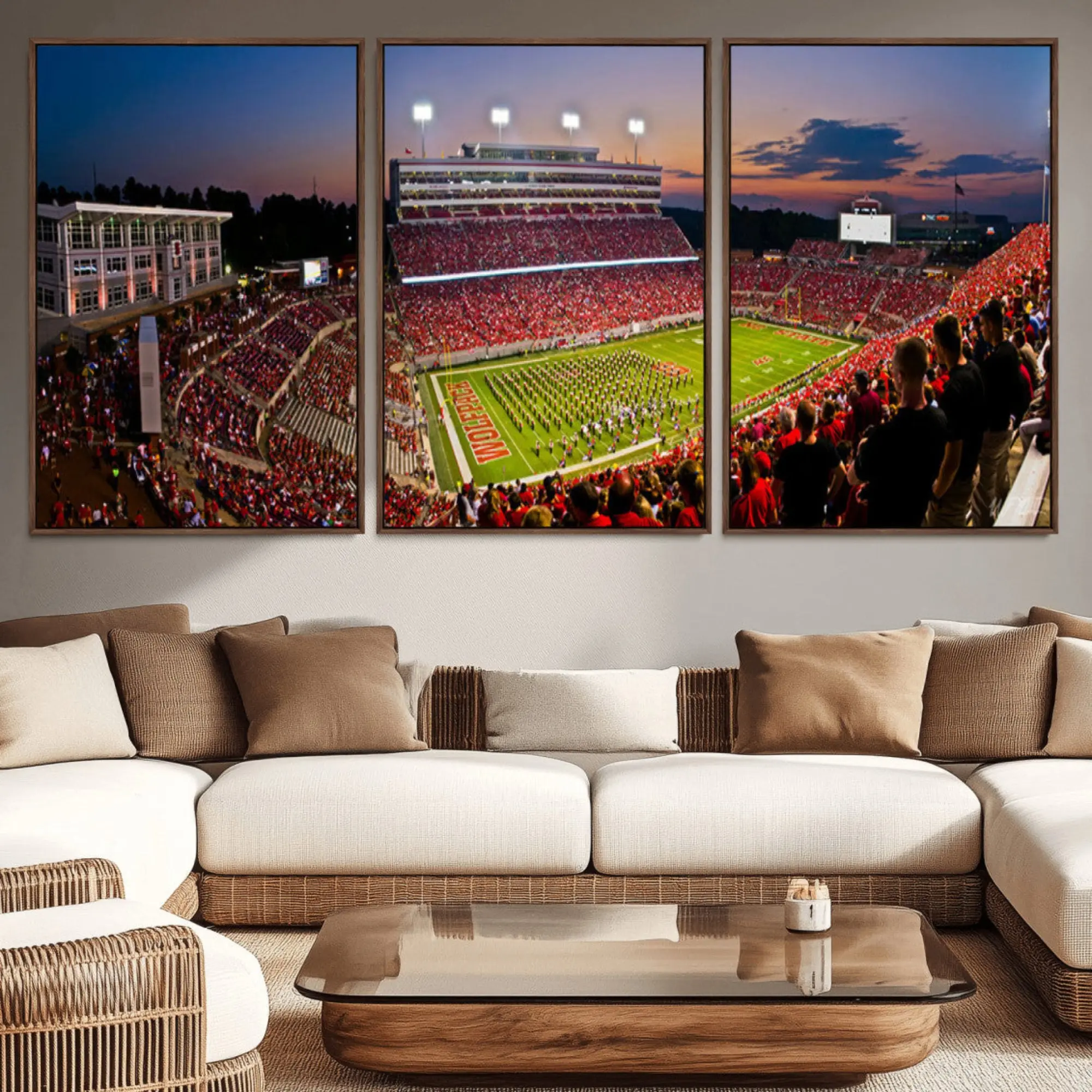 NC State Wolfpack Football Team Print - Raleigh
