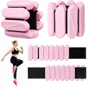 &Wrist Weights, Wearable Wrist Ankle Weights for Women and Men, Adjustable Silicone Arm and Leg Wrist Bracelets for Walking, Yoga, Pilates and Gym