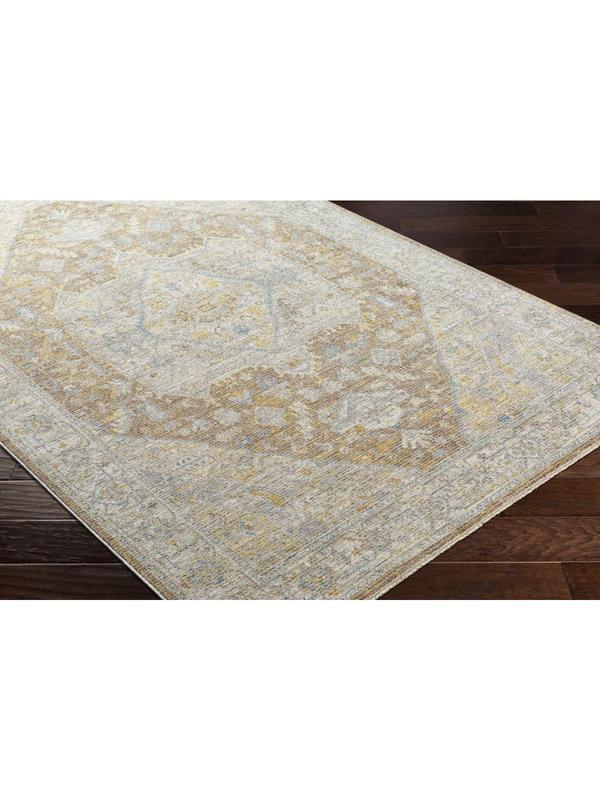 Livabliss Avant Garde Non-Customised Cotton-Polyester Round Face Area Rug, 6ft7in X 6ft7in, Machine Woven, Fringe Trim, Durable Traditional Motif Indoor Living Room Decor (Equestrian Leisure & Outdoor Recreation Compatible)