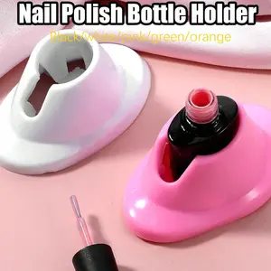 Soft Rubber Nail Polish Bottle Holder, Splash-Proof Non-Slip Manicure Organizer, Options, Ideal for Manicure Workstation Decor