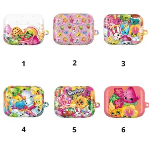 Shopkins Cartoon Print Airpods case, Cute Cartoon Shopkins Case Cover For Airpods 1,2,3,4 & Airpods Pro 1 2 3