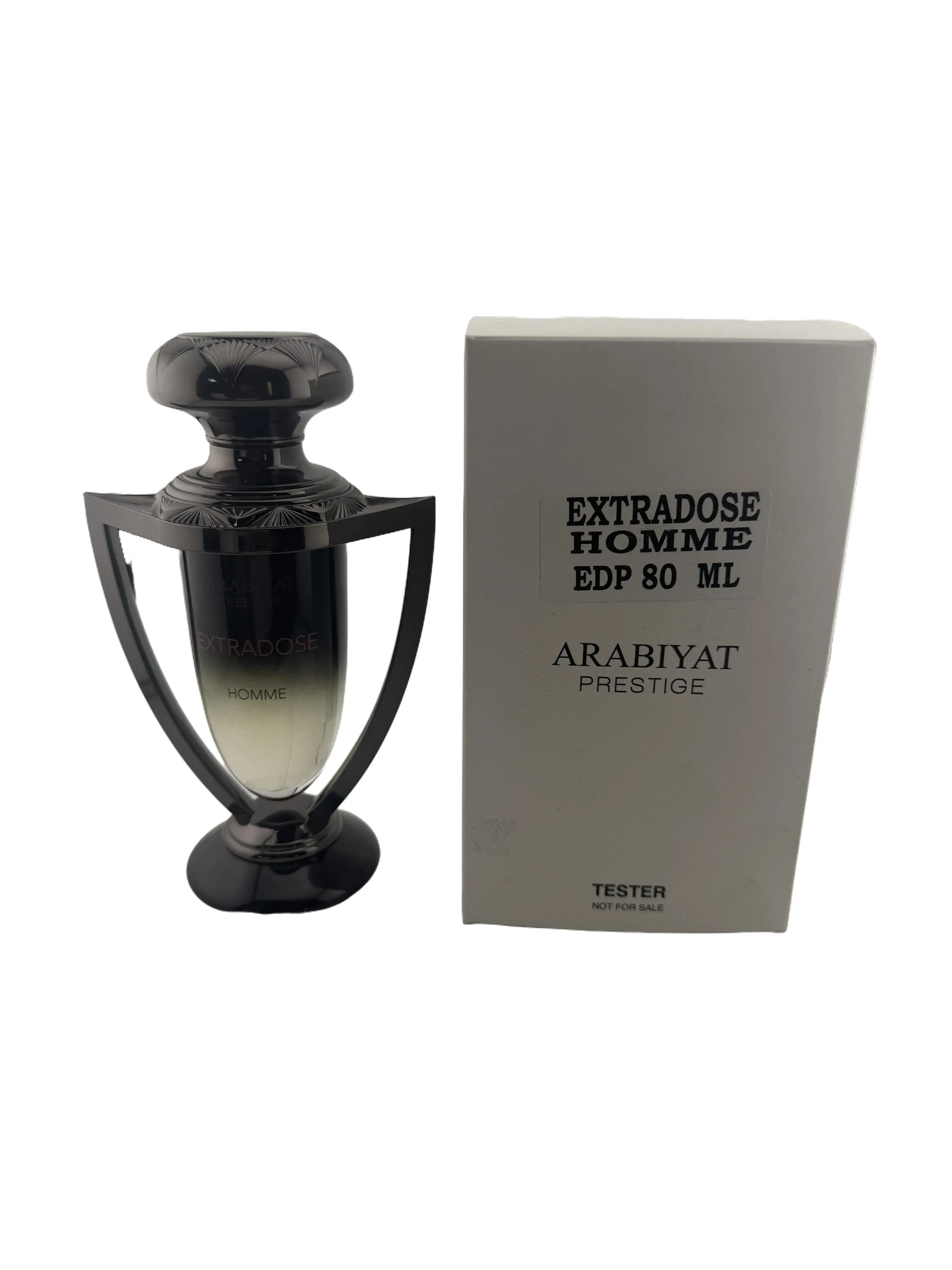 Tester Arabiyat Prestige Extradose Homme EDP - Long-Lasting Men's Fragrance, Intense Fragrant Perfume, Aromatic Woody Arabian Alcohol-Amber-Spice Blend, 2 fl oz or 2.7 fl oz Bottle Option, Perfumes