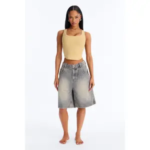 Basic 90's Denim Jorts - Vintage Wash