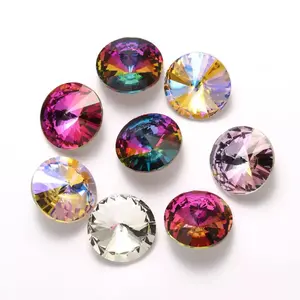 Rivoli Large Size K9 Crystal High Quality Pointed Back Phone Case Jewelry Making DIY Decoration