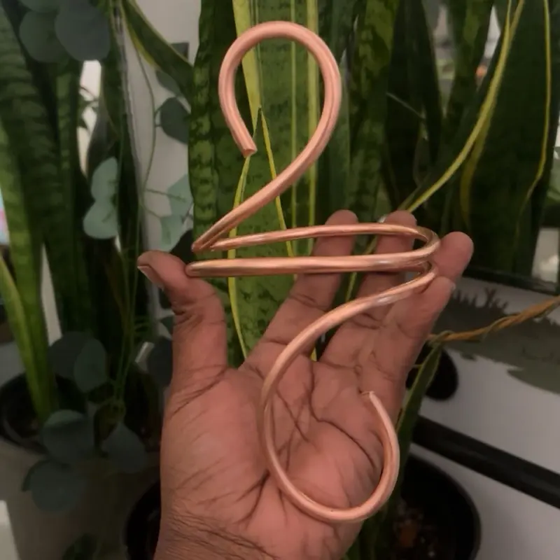 Pure copper arm cuff
