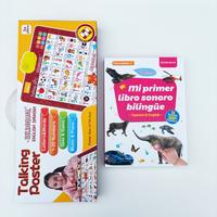 Set Bilingüe Cartel rojo+Libro Sonor