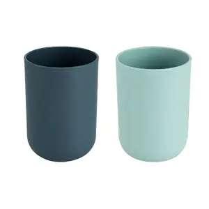 Simple student plastic mouthwash cup solid color couple wash cup