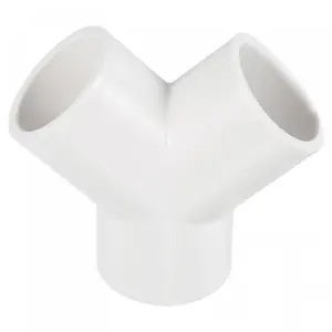 25mm PVC Pipe Fittings, 1 Pack 3 Way Y Shape Water Tubing Joint Connectors Adapters Union for Garden Irrigation Home Aquarium