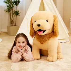 IKASA Giant Golden Retriever Dog Stuffed Animal Plush Toy,23" Large Big Jumbo Puppy Soft Toys,Huge Size Cute Fluffy Plushy Fat Plushie,Gifts for Kid