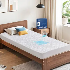 【SummerWins】BEDLORE Luxurious Big Copper Coins Design Bed Sheets & Fit Sheet: Waterproof Fitted Sheet with Deep Pocket, Hotel Quality Bedding, Soft, Breathable & Noiseless for Home, Guest Room or RV