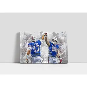 Josh Allen Poster Buffalo Bills Wall Art Football Poster Print Unframed Sports Home Decor S241