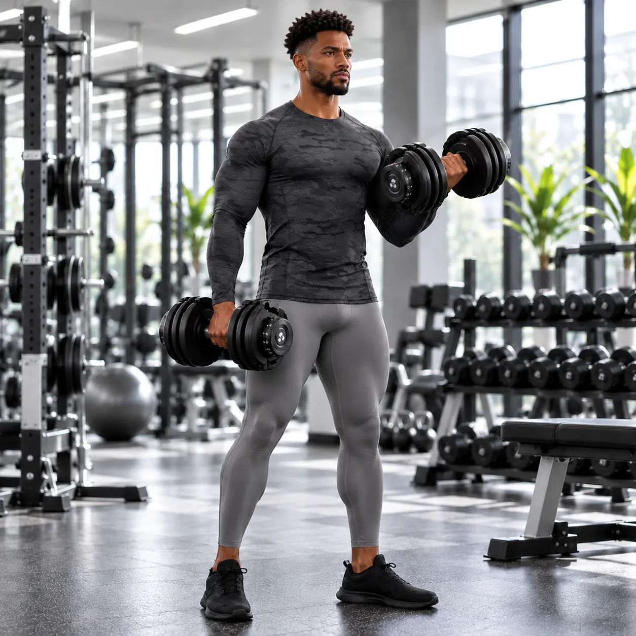 Bowflex Results Series Selecttech Adjustable Dumbbells - Unisex At Home Gym Equipment, Compact Grip for Weight Training, Gym Lifting Workouts