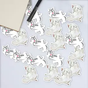 Stickers Pack 20 Pcs Husky Bumper Vinyl Guitar Belly Waterproof Aesthetic Bottle Bike Luggage Colorful Laptop Skateboard Car Water