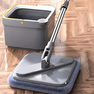 Squeeze Mops Practical Floor Cleaning Mop, Spin Mop And Bucket System, With Bucket Window Wiper Hand-Free, Cleaning Mop 360 Rotatable Deep Cleaning Mop