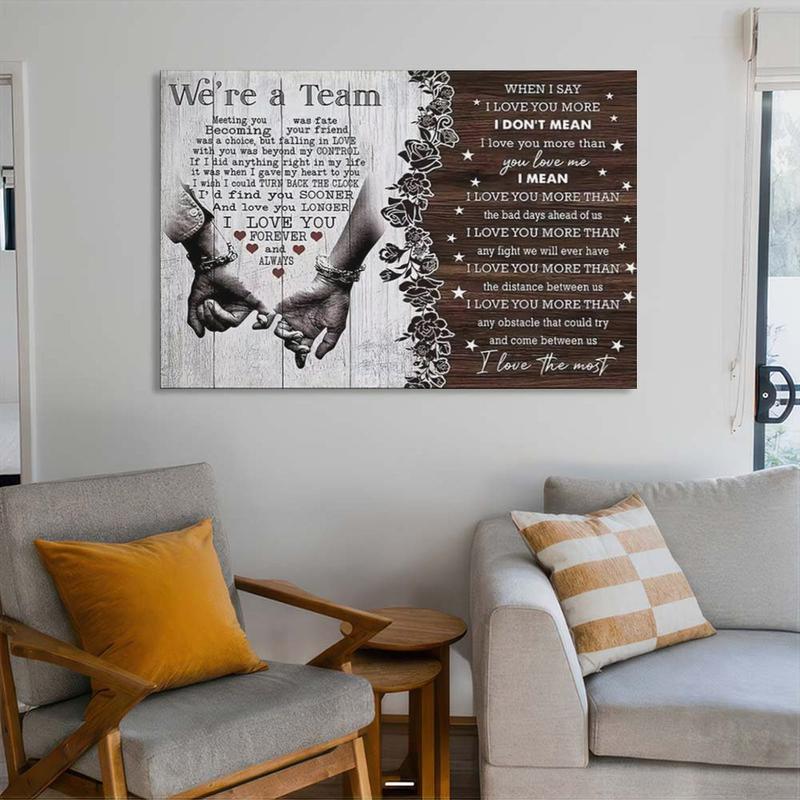 NBHYK personalized couple poster, suitable for couples and married couples, perfect for Christmas, birthdays, and anniversaries.  Customizable canvas print wall art decoration, home decor, suitable for bedrooms and living rooms.