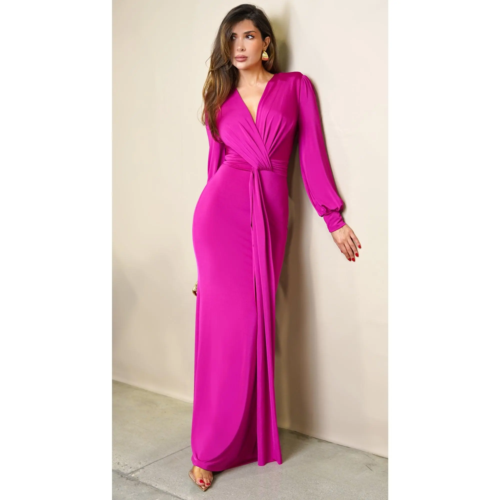 Alara Maxi Dress - Magenta