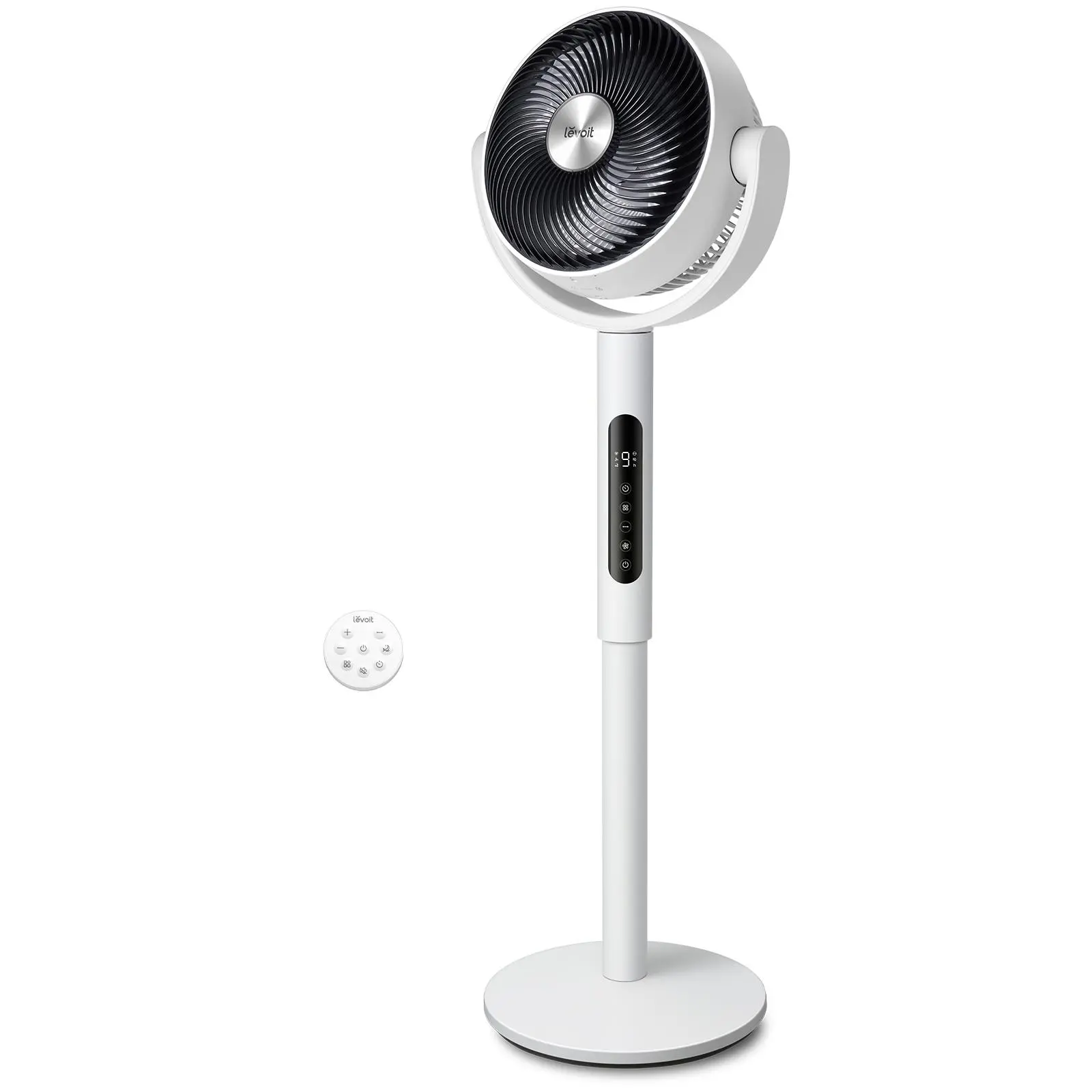 Levoit Corebreeze R432 Multifunctional Portable Tower Rotating Body Fan - Silent Adjustable, DC Motor, 9 Speeds, 20dB, 82ft Range, Sensor, Timer, Pedestal & Tabletop Modes, Remote, Fan for Bedroom, Apartment Stuff, Room Appliances, Silent Adjustable Fan