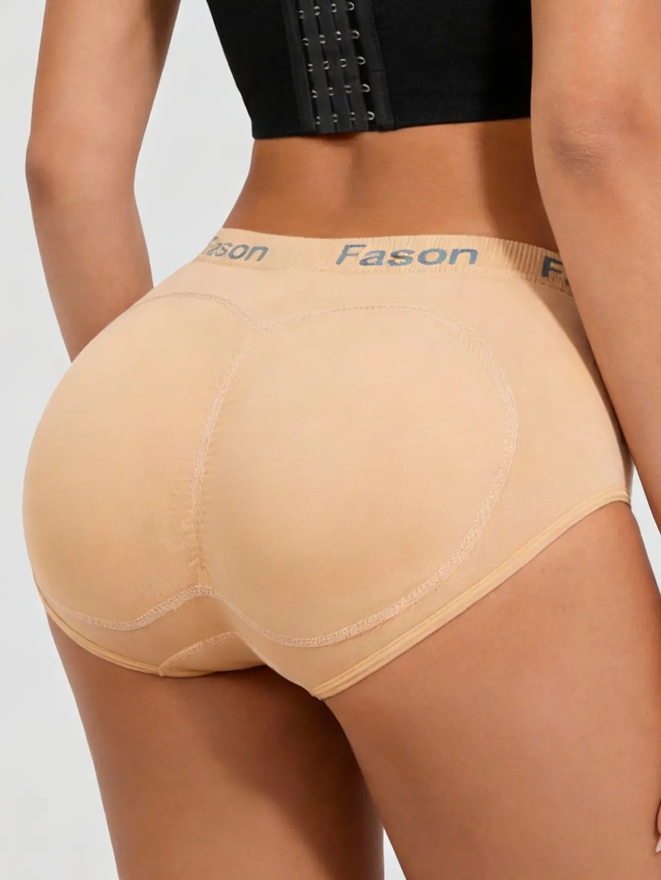 Padded Hip Lift Panties – Graphic Print, Seamless & Peach-Shaped Butt Enhancer