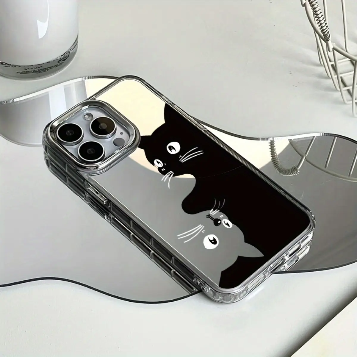 Smooth Mirror Phone Case for iPhone 16 15 14 13 12 11 Pro Max MAX PLUS Design Shell Shockproof Makeup Mirror Protection Protective Cover magic john screen protector chrome hearts phone case milwaukee phone case Casing Cellphone light phone case Smartphone