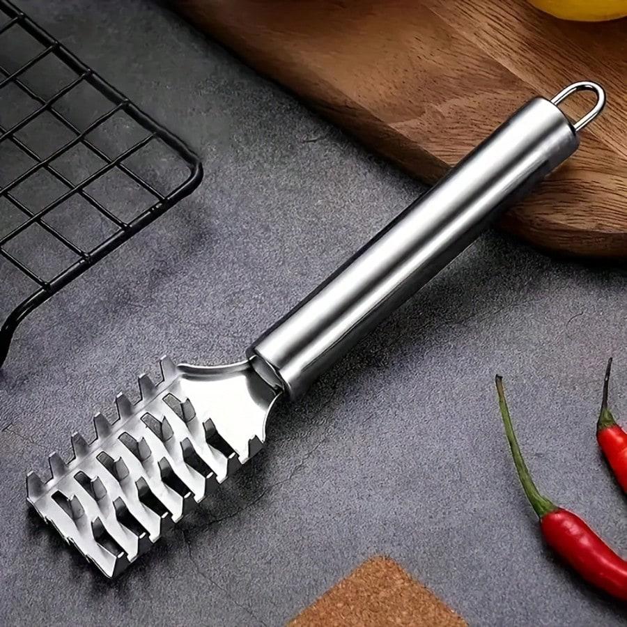 Fish Scale Remover, Fish Scale Brush, Stainless Steel Serrations, Easy To Remove Fish Scales, Skin Cleaning Tool, Scraper, Kitchen Tools,Suitable For Chefs And Home Chefs