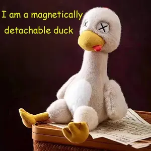 Magnetic Cute Duck Plush Toy Detachable Salted Duck Fun Toy Suitable As A Gift For Friends And Also As A Home Decorative Item