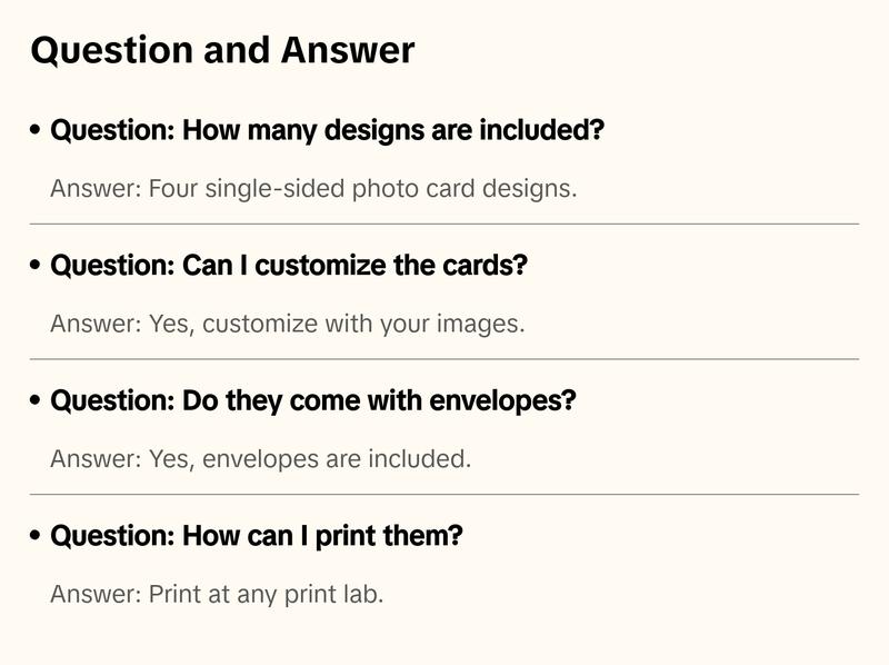 Christmas Photo Card Set - Christmas Memories