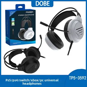 PS5/PS4/Switch/XBOX/PC Universal Gaming Headset| memory Wired Over-Ear Headphones with Microphone 3D Surround Sound  High Sensitivity Noise-Canceling Mic  Ergonomic Design  Esports-Grade Audio Must-Have Gaming Gear for Players foam cushion