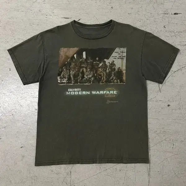 Y2K Call of Duty Modern Warfare 2 TF 141 RARE Game Promo T-Shirt