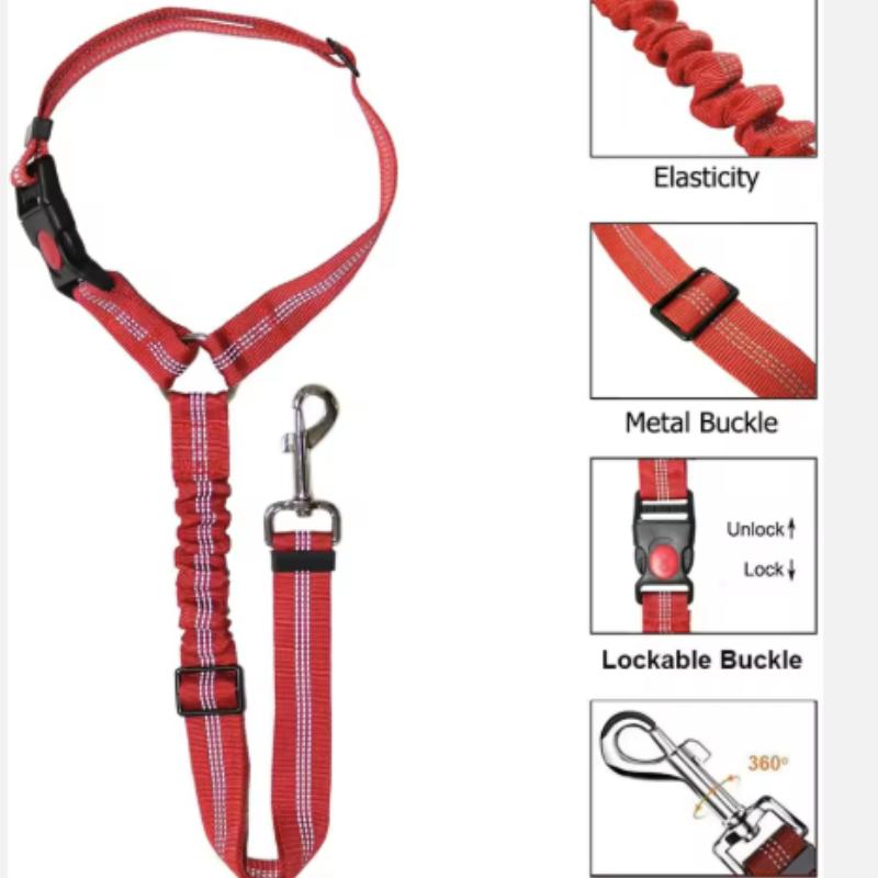 Reflective Pet Dog Car Seat Belt Puppy Collar Walking Travel Car Accessories Cat Leash Harness for Small Dogs Pet Car Supplies Reflective Pet Dog Car Seat Belt Puppy Collar Walking Travel Car Accessories Cat Leash Harness for Small Dogs Pet Car Supplies