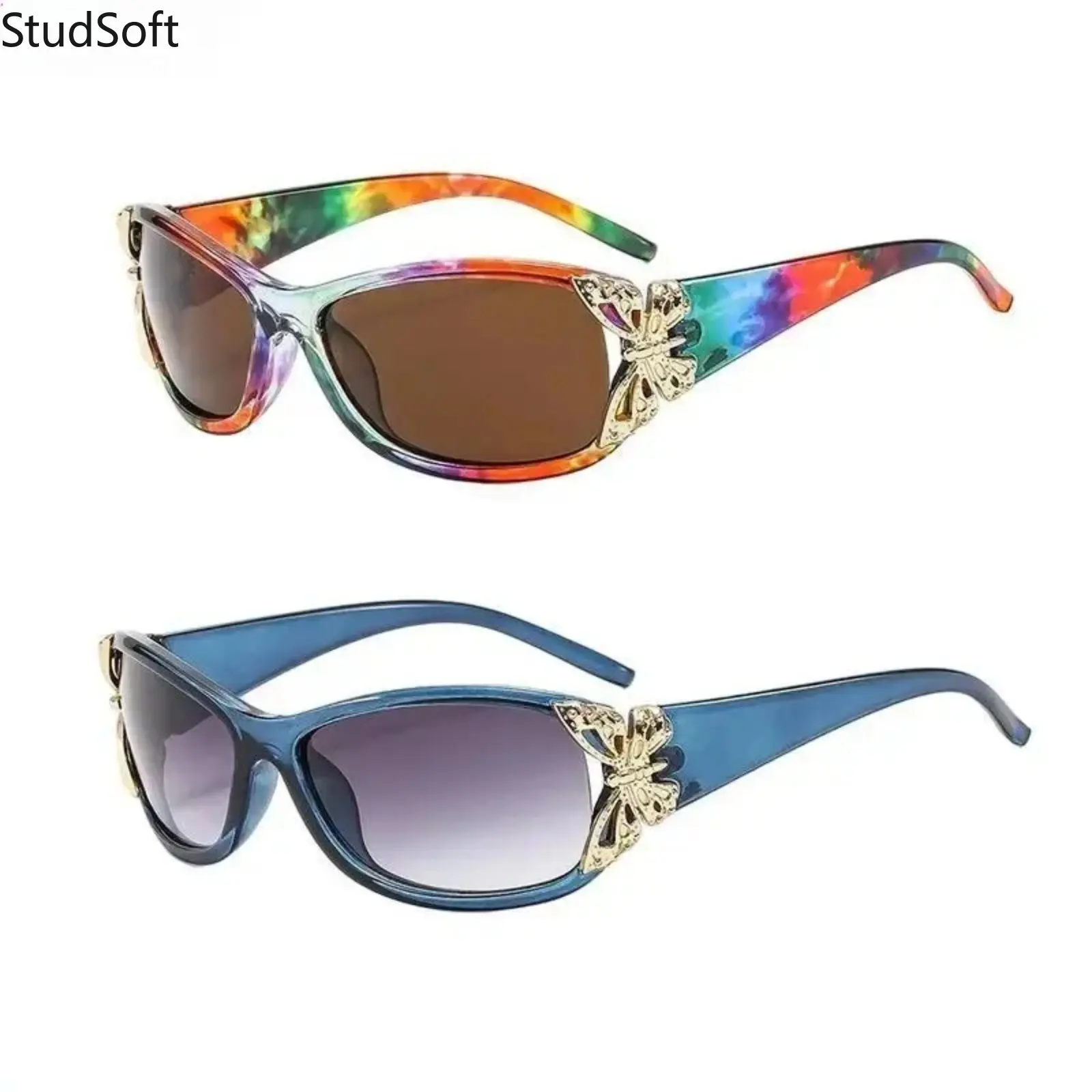 Chic Butterfly Polarized Sunglasses for Women, Lightweight Fashion Frames with Anti-Glare UV Protection for Casual Beach Travel, Female, Butterfly Decor, Sporty Chic, Driving, Trendy, Cool Sunglasses, Fashionable Sunglasses