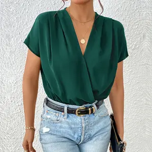 Fashion Cross-border Women's Clothing, Short Sleeve Jumpsuit