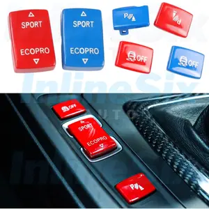 Colored Drive Mode Selector, Traction Control, & PDC Button Piece Set for BMW F22/F30/F32
