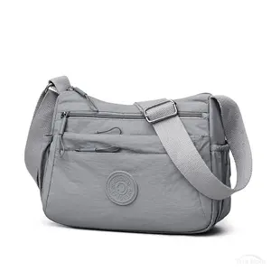 Crossbody Bags for Women Multi Pocket Nylon Lightweight Ladies Purses Messenger Shoulder Handbags Satchel Travel Bag