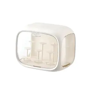 Acrylic Display Case for Figurines & Collectibles, Stackable Storage Solution for Desktop Organization, Ideal Organizer for Toy Collections, Collectible Figures