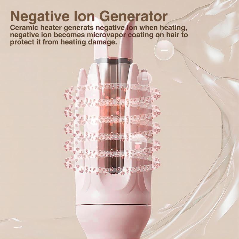 Electric Hair Curler, 4-Speed Temperature Controlled Adjustable Curler, LED Screen Curling Iron, Automatic Hair Curler, Cordless Hair Straightener