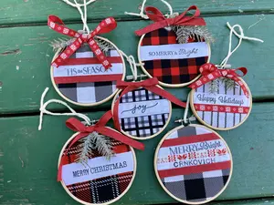 Customizable Christmas Ornaments, Personalized Ornaments, Christmas Gifts, Handmade Ornaments, QTY 1 EACH