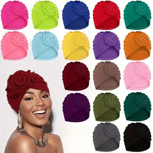 10Pcs/Pack Random Mixed Hair National Headband Women's Hair Ties Solid Color Elastic Elastic Fried Dough Twists Knot Indian Baotou Headband