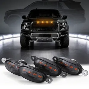 Universal Pickup Car Front LED Grille Light for Road Trunk SUV Ford Toyota Dodge Amber White Grill Light Eagle Eye Lamp Off Road Trunk SUV